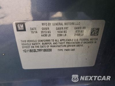 Zdjęcie 12 z 14 samochodu: 2015 CHEVROLET MALIBU LS VIN:1G11B5SL7FF186038 - miniatura