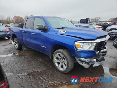 Czwarte zdjęcie samochodu z boku: 2019 RAM 1500 BIG HORN VIN:1C6SRFBT9KN669289 - miniatura