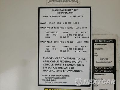 Zdjęcie 10 z 10 samochodu: 2009 IC CORPORATION 3000 CE VIN:4DRBUAAN99B053967 - miniatura