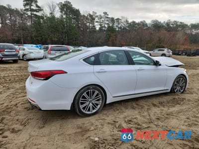 Trzecie zdjęcie samochodu z tyłu: 2018 GENESIS G80 BASE VIN:KMHGN4JE3JU271299 - miniatura