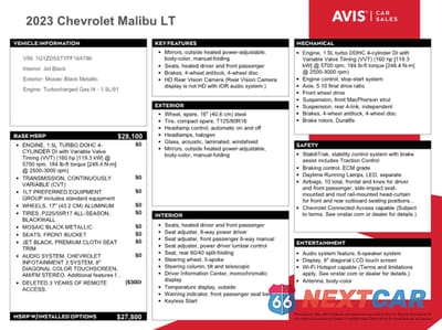 Zdjęcie 12 z 13 samochodu: 2023 CHEVROLET MALIBU LT VIN:1G1ZD5ST7PF164796 - miniatura
