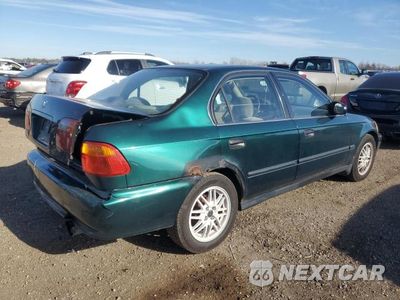 Trzecie zdjęcie samochodu z tyłu: 2000 HONDA CIVIC LX VIN:JHMEJ667XYS007871 - miniatura