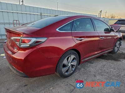 Trzecie zdjęcie samochodu z tyłu: 2017 HYUNDAI SONATA HYBRID VIN:KMHE34L3XHA070956 - miniatura