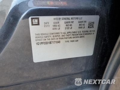 Zdjęcie 13 z 13 samochodu: 2011 CHEVROLET CRUZE LT VIN:1G1PF5S91B7171848 - miniatura