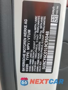 Zdjęcie 14 z 15 samochodu: 2020 BMW X6 XDRIVE40I VIN:5UXCY6C01L9C95048 - miniatura