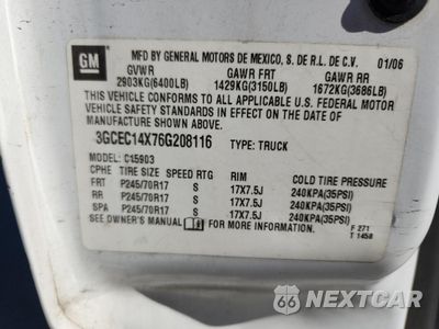 Zdjęcie 12 z 14 samochodu: 2006 CHEVROLET SILVERADO C1500 VIN:3GCEC14X76G208116 - miniatura