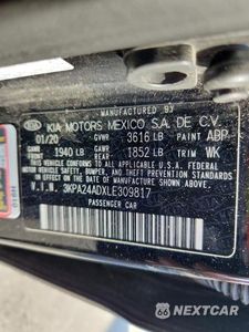 Zdjęcie 12 z 12 samochodu: 2020 KIA RIO LX VIN:3KPA24ADXLE309817 - miniatura
