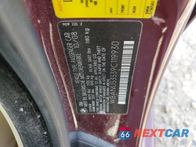 Zdjęcie 12 z 12 samochodu: 2009 BMW 528 I VIN:WBANU53539C119930 - miniatura