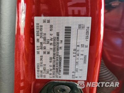 Zdjęcie 13 z 13 samochodu: 2022 FORD F150 LIGHTNING PRO VIN:1FT6W1EV8NWG02877 - miniatura