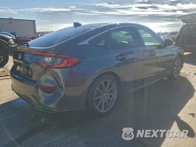 Trzecie zdjęcie samochodu z tyłu: 2022 HONDA CIVIC EXL VIN:19XFL1H73NE008827 - miniatura
