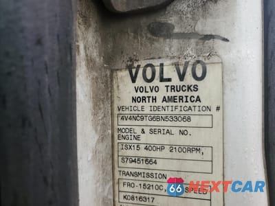 Zdjęcie 10 z 10 samochodu: 2011 VOLVO VNL SEMI TRUCK VIN:4V4NC9TG6BN533068 - miniatura