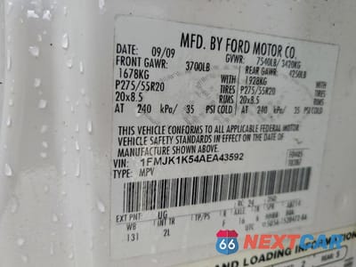 Zdjęcie 13 z 13 samochodu: 2010 FORD EXPEDITION EL LIMITED VIN:1FMJK1K54AEA43592 - miniatura