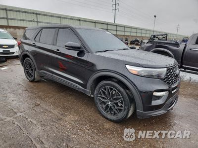 Czwarte zdjęcie samochodu z boku: 2021 FORD EXPLORER ST VIN:1FM5K8GC4MGA15964 - miniatura