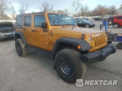 Czwarte zdjęcie samochodu z boku: 2014 JEEP WRANGLER UNLIMITED SPORT VIN:1C4BJWDG7EL218264 - miniatura