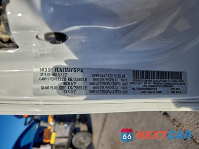 Zdjęcie 14 z 14 samochodu: 2022 RAM PROMASTER CITY - CARGO VAN VIN:ZFBHRFAB9N6X00831 - miniatura