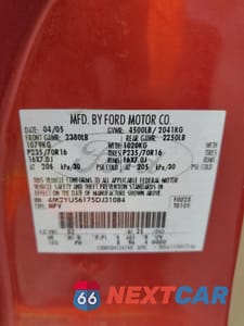 Zdjęcie 13 z 15 samochodu: 2005 MERCURY MARINER VIN:4M2YU56175DJ31084 - miniatura