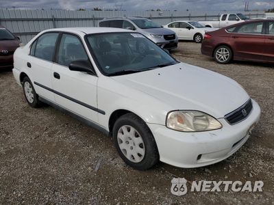 Czwarte zdjęcie samochodu z boku: 2000 HONDA CIVIC LX VIN:JHMEJ667XYS012696 - miniatura
