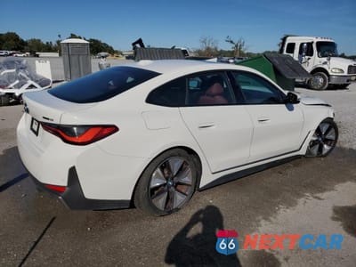 Trzecie zdjęcie samochodu z tyłu: 2023 BMW I4 EDRIVE 35 VIN:WBY43AW06PFP36470 - miniatura