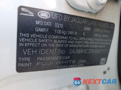 Zdjęcie 12 z 15 samochodu: 2019 JAGUAR XJ R - SPORT VIN:SAJWA1C72K8W21171 - miniatura
