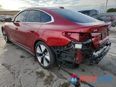 Drugie zdjęcie samochodu z przodu: 2025 BMW I4 XDRIVE 40 VIN:WBY43HD05SFU11197 - miniatura