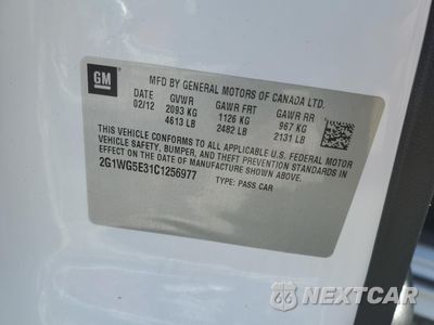 Zdjęcie 12 z 12 samochodu: 2012 CHEVROLET IMPALA LT VIN:2G1WG5E31C1256977 - miniatura