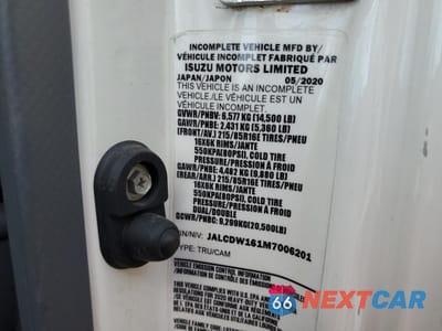 Zdjęcie 10 z 10 samochodu: 2021 CHEVROLET 4500HD VIN:JALCDW161M7006201 - miniatura