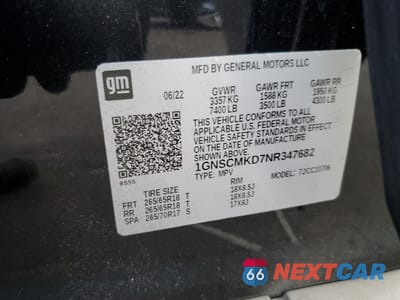 Zdjęcie 13 z 13 samochodu: 2022 CHEVROLET TAHOE C1500 LS VIN:1GNSCMKD7NR347682 - miniatura
