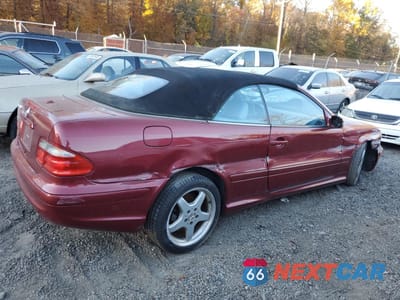 Trzecie zdjęcie samochodu z tyłu: 2002 MERCEDES-BENZ CLK 430 VIN:WDBLK70G62T112427 - miniatura
