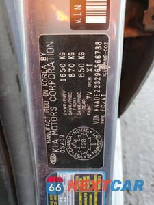 Zdjęcie 12 z 12 samochodu: 2009 KIA RIO BASE VIN:KNADE223296566738 - miniatura