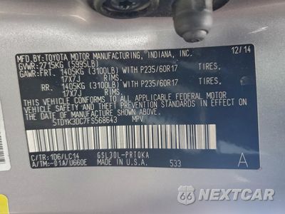 Zdjęcie 14 z 14 samochodu: 2015 TOYOTA SIENNA XLE VIN:5TDYK3DC7FS568643 - miniatura