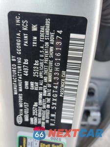 Zdjęcie 12 z 12 samochodu: 2017 KIA OPTIMA LX VIN:5XXGT4L33HG161374 - miniatura