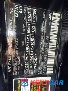 Zdjęcie 10 z 10 samochodu: 2020 MERCEDES-BENZ GLE 350 4MATIC VIN:4JGFB4KB1LA288776 - miniatura