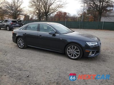 Czwarte zdjęcie samochodu z boku: 2019 AUDI A4 PREMIUM PLUS VIN:WAUENAF4XKA018068 - miniatura
