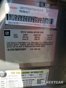 Zdjęcie 12 z 12 samochodu: 2008 CHEVROLET MALIBU 1LT VIN:1G1ZH57B68F240837 - miniatura