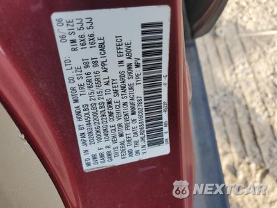 Zdjęcie 13 z 15 samochodu: 2006 HONDA CR-V EX VIN:JHLRD68816C027887 - miniatura