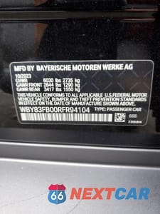 Zdjęcie 13 z 13 samochodu: 2024 BMW I4 XDRIVE 40 VIN:WBY83FB00RFR94104 - miniatura