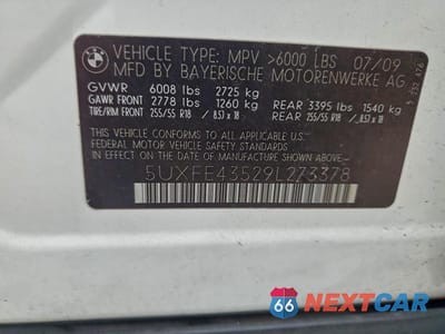 Zdjęcie 13 z 13 samochodu: 2009 BMW X5 XDRIVE30I VIN:5UXFE43529L273378 - miniatura