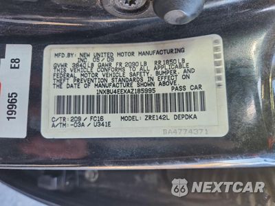 Zdjęcie 12 z 12 samochodu: 2010 TOYOTA COROLLA BASE VIN:1NXBU4EEXAZ185995 - miniatura