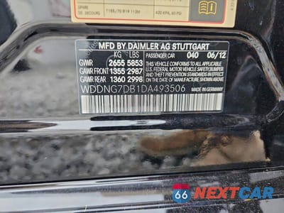 Zdjęcie 12 z 12 samochodu: 2013 MERCEDES-BENZ S 550 VIN:WDDNG7DB1DA493506 - miniatura