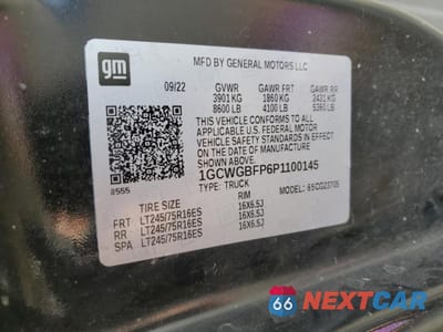 Zdjęcie 14 z 14 samochodu: 2023 CHEVROLET EXPRESS DELIVERY VAN VIN:1GCWGBFP6P1100145 - miniatura