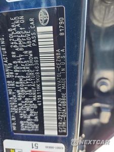 Zdjęcie 13 z 13 samochodu: 2019 TOYOTA CAMRY LE VIN:4T1B11HK1KU846369 - miniatura