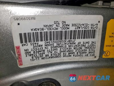 Zdjęcie 12 z 12 samochodu: 2002 LEXUS ES 300 BASE VIN:JTHBF30G920021940 - miniatura