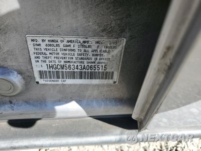 Zdjęcie 12 z 12 samochodu: 2003 HONDA ACCORD LX VIN:1HGCM56343A065515 - miniatura