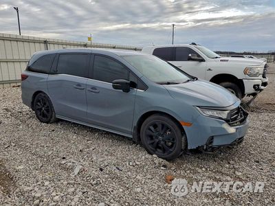 Czwarte zdjęcie samochodu z boku: 2023 HONDA ODYSSEY SPORT-L VIN:5FNRL6H78PB050076 - miniatura