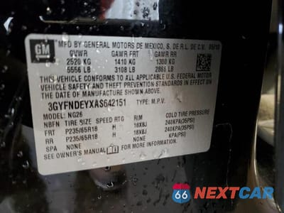 Zdjęcie 13 z 13 samochodu: 2010 CADILLAC SRX LUXURY COLLECTION VIN:3GYFNDEYXAS642151 - miniatura