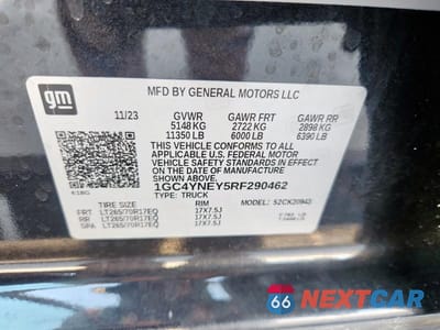 Zdjęcie 13 z 13 samochodu: 2024 CHEVROLET SILVERADO K2500 HEAVY DUTY LT VIN:1GC4YNEY5RF290462 - miniatura