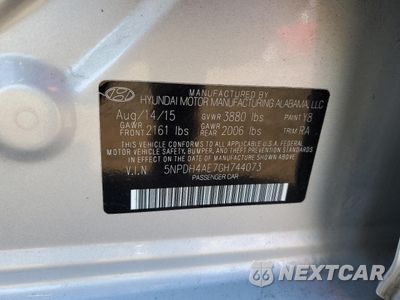 Zdjęcie 12 z 14 samochodu: 2016 HYUNDAI ELANTRA SE VIN:5NPDH4AE7GH744073 - miniatura