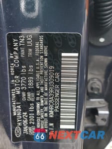 Zdjęcie 13 z 13 samochodu: 2024 HYUNDAI VENUE SEL VIN:KMHRC8A39RU309019 - miniatura