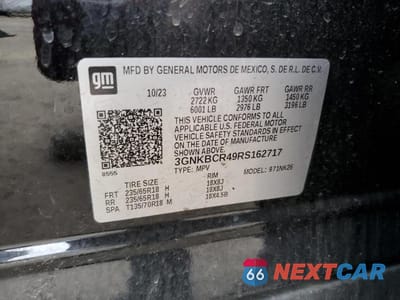 Zdjęcie 13 z 13 samochodu: 2024 CHEVROLET BLAZER 2LT VIN:3GNKBCR49RS162717 - miniatura