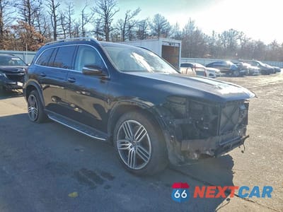 Czwarte zdjęcie samochodu z boku: 2021 MERCEDES-BENZ GLS 450 4MATIC VIN:4JGFF5KE0MA456249 - miniatura